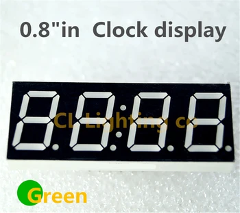 0.8 Polegadas de 7 segmentos de 4 Dígitos Super verde 0,8