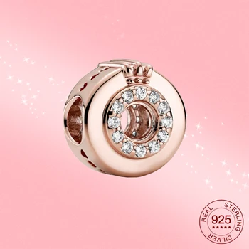 2020 nova Prata 925 Esterlina de Charme Coroa Pulseira Coração das mulheres jóia Colar de Pingente de Prata Esterlina