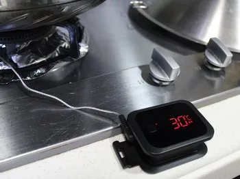 Comida quente Cozinhar sem Fios Bluetooth CHURRASCO Termômetro Digital IBT-2X Com duas Sondas Para o Forno de Carne Grill aplicativo gratuito ferramentas de controle de