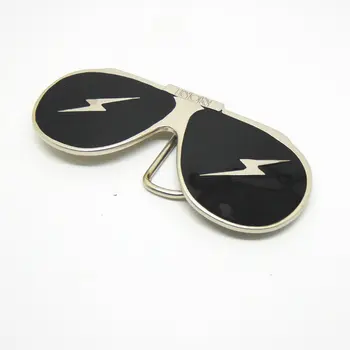 Western fivela relâmpago óculos cor de homem de metal de desgaste-oposição fivela do cinto para a 4.0 CM correia