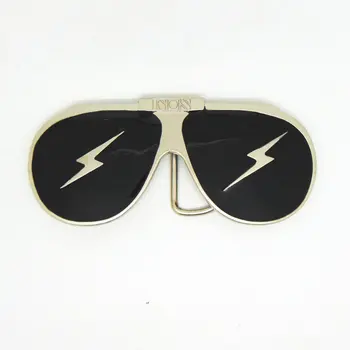 Western fivela relâmpago óculos cor de homem de metal de desgaste-oposição fivela do cinto para a 4.0 CM correia