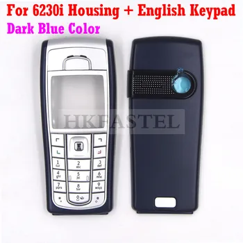 Nokia 6230i 5A Novos de Alta Qualidade completo Completo do Telefone Móvel de Habitação Capa com Teclado Azul Escuro , Preto , Preto
