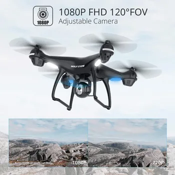 Pedra sagrada HS100 GPS Drone Com 1080P 720P HD Câmera FPV wi-Fi 120° FOV Amplo Ângulo de Helicóptero RC Quadrocopter Câmara RC Drones