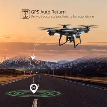 Pedra sagrada HS100 GPS Drone Com 1080P 720P HD Câmera FPV wi-Fi 120° FOV Amplo Ângulo de Helicóptero RC Quadrocopter Câmara RC Drones