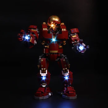 Conjunto de Luz de Led Compatível com Lego 76105 07101 o Homem de Ferro Hulkbuster Conjunto de Blocos de Construção, Tijolos de Brinquedos(só DIODO emissor de luz)P105