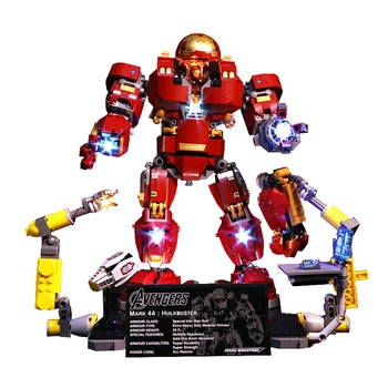 Conjunto de Luz de Led Compatível com Lego 76105 07101 o Homem de Ferro Hulkbuster Conjunto de Blocos de Construção, Tijolos de Brinquedos(só DIODO emissor de luz)P105