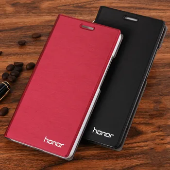 Para o Huawei Honor 6 Case de Luxo Slim Carteira Virar capa de Couro PU de Casos Para o Huawei Honor 6 além de Honra 5c 5x 4x 4c