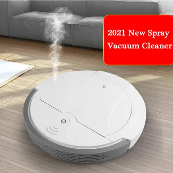 2021 Atualização Robô Aspirador de pó Com Spray de Potência de Sucção de Varredura e Molhada de Limpeza de casa sweeper inteligente lâmpada UV