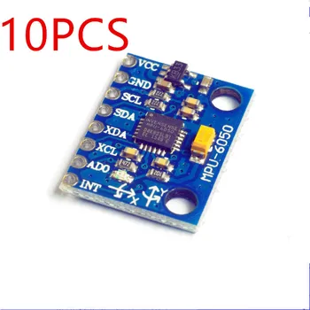 10PCS GY-521 MPU-6050 MPU6050 de 3 Eixos Analógicos Giroscópio com Sensores + Acelerómetro de 3 Eixos Módulo Para o Arduino Com Pinos 3-5V DC