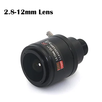 9-22mm 2.8-12mm 6-22mm varifocal manual de zoom da lente íris fixa HD da câmera do CCTV da lente zoom e foco de Interface M12 1/3 da câmera do cctv da lente