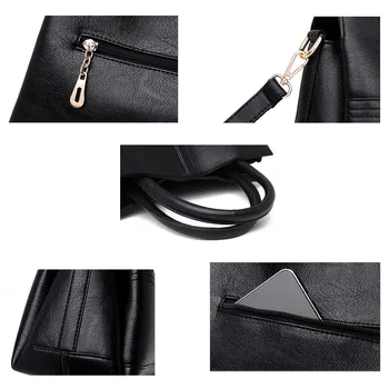 Yonder nova marca mulheres de couro genuíno bolsa casual, bolsa de ombro feminino de pele de Carneiro couro tote bag sacos de mensageiro senhoras preto