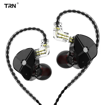 TRN ST1 1DD+1BA Híbrido No Ouvido Fone de ouvido hi-fi DJ Monitor de Execução Esporte Tampão de ouvido Fone de ouvido Fone de ouvido Com QDC Cabo TRN V90 BA5