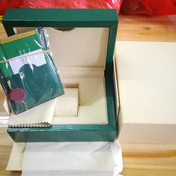 Super de qualidade Verde assista caixa com papéis e cartões de sacos de Rolexable