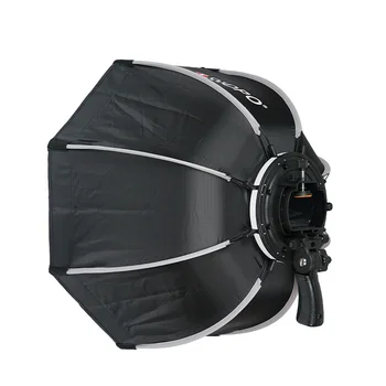TRIOPO 65cm Caixa soft Octagon Guarda-chuva Softbox com Favo de mel Grade Para Godox Flash speedlite estúdio de fotografia acessórios