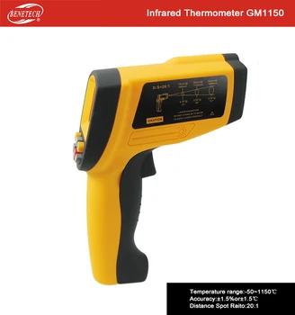 Digital Infravermelho Laser Termômetro Sem contato -50 ~ 1150C -58~2102F IR Temperatura de Arma de Instrumento LCD GM1150 benetech