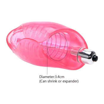 OLO Penis-de-Rosa Treinador Buceta Vibratória Cockring Masturbador Masculino Glande massageador Brinquedos do Sexo para Homens