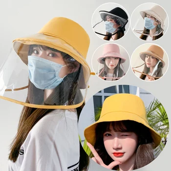 Chapéu 1PC Bela Anti-nevoeiro Esporte Anti-Nevoeiro Escudo Sol Caps Exterior Epidemia de Prevenção Face a Proteção de Ferramentas