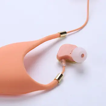 Bass em-orelha Fones de ouvido com microfone de silicone Gato Orelha de Elfo Halloween Cosplay Fone de ouvido com Fio Móvel Fone de ouvido