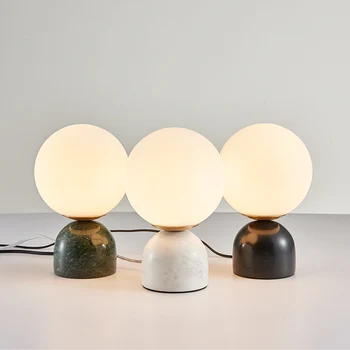 Arte em mármore, lâmpada da tabela do Nórdicos moderno, simples quarto candeeiros de mesa de cabeceira da UE NOS AU plug reino UNIDO candeeiros de mesa para sala de estar