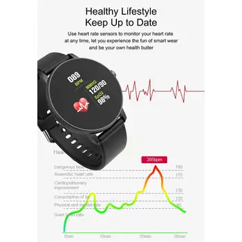 P8Y Bluetooth 4.2 Smart Watch Impermeável Homens Mulheres Smartwatch Pressão Arterial frequência Cardíaca de Fitness Tracker Para Huawei Xiaomi Iphone
