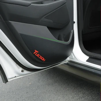 Para Hyundai Tucson De 2018 porta do Carro anti-derrapante filme Tucson interior modificação anti-kick pad anti-risco película protetora