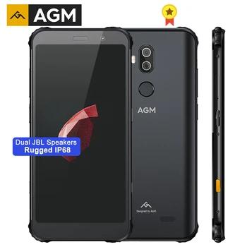 AGM X3 Telefone Móvel Robusto 8G+256G MIL-STD Octa Core Android 8.1 Dupla CAIXA de alto-Falante 5.99