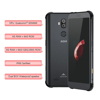 AGM X3 Telefone Móvel Robusto 8G+256G MIL-STD Octa Core Android 8.1 Dupla CAIXA de alto-Falante 5.99