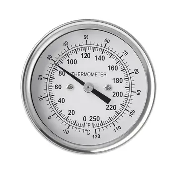 Cerveja Home Termômetro de Aço Inoxidável Celsius Fahrenheit Água de Destilação indicador da Temperatura do Bimetal de 1/2