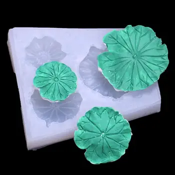 Cristal de Resina Epóxi Molde Lotus Peixe Folha de Lótus de Fundição com Moldes de Silicone DIY Artesanato de Jóias de Decoração fabricação de Ferramentas
