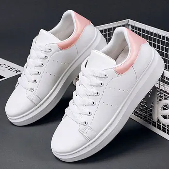 Outono das Mulheres, Plataforma de Tênis Branco 2020 Conforto Formadores de Senhoras Sapatos da Moda Tenis Casual feminino das Mulheres de Esportes de Sapatos de Luxo