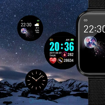 Pulseira De Senhoras Smartwatch Mulheres Inteligentes Homens Do Relógio Do Esporte Fitness Tracker Bluetooth Impermeável Relógio De Pulso Eletrônica Relógio Inteligente