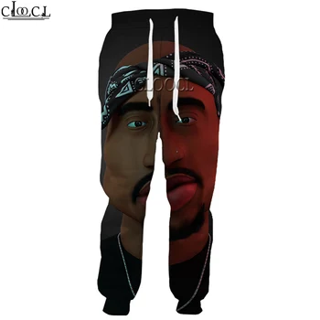 HX mais Recente Hip-Hop, o Rapper Amaru Shakur 2pac Tupac Calças Homens Mulheres Impressão 3D de Moda Casual calças de Moletom Harajuku Calças de Jogging