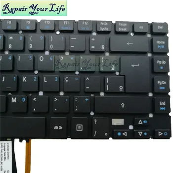 Reparação de Vida Teclado do Laptop Para Para Acer Aspire R7-572 R7-572G R7-572P BR Brasil layout Com backlit Novo e Original