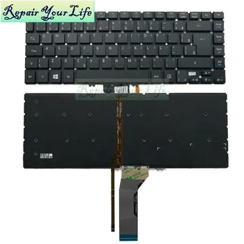 Reparação de Vida Teclado do Laptop Para Para Acer Aspire R7-572 R7-572G R7-572P BR Brasil layout Com backlit Novo e Original