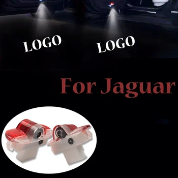 Para a Jaguar XJ XK 2003 2004 2005 2006 2007 2008 2009 2010 2012 2013 2 Peças Carro de boas-Vindas Luz de Porta sem Fio de Luz