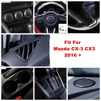 Painel alto-Falante de Ar / AC / Volante Faixa / Caixa de Engrenagem Tampa do Painel de Guarnição Para Mazda CX-3 CX3 2016 - 2020 Interior Montar o Kit