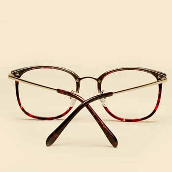 Moda Retrô Óculos de Moldura para as Mulheres, Homens Óptica Miopia Prescrição de óculos Vintage, óculos de armações de Limpar óculos Óculos