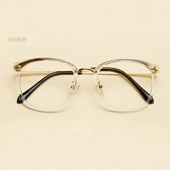 Moda Retrô Óculos de Moldura para as Mulheres, Homens Óptica Miopia Prescrição de óculos Vintage, óculos de armações de Limpar óculos Óculos