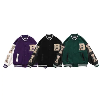 Ybaby Hip hop cor tendência jaqueta de correspondência roupas masculinas Harajuku Rua jaqueta de piloto de homens de Jaqueta de Beisebol mens vestuário
