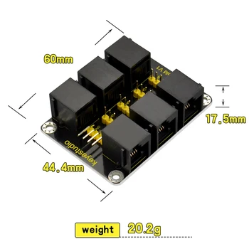 Keyestudio FÁCIL plug RJ11 IIC Interface de Conversão Shield Para Arduino-TRONCO
