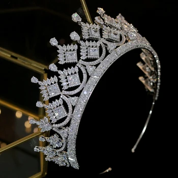 Luxo Coroa De Princesa Cocar Jóia Do Casamento Nupcial Coroa Acessórios, Jóias De Casamento Cocar Festa De Formatura Presente