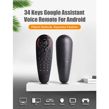 G30 de Voz, Controle Remoto 2.4 G sem Fio de Voz, Ar Mouse aprendizado IR Giroscópio de Sensoriamento remoto Inteligente para uma caixa de Tv