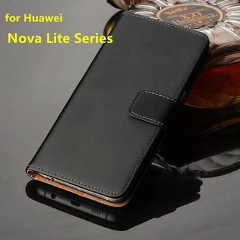 Premium Pu Couro Flip Cover para Huawei Nova Lite Plus Luxo Carteira de caso para o Huawei Nova Lite 2 3 titular do cartão estojo GG