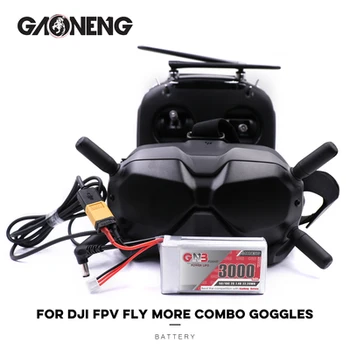 Gaoneng GNB 3000MAH 2S 5C 7.4 V Bateria de Lipo, Indicador de Alimentação para Fatshark Óculos Dominator Skyzone Aomway FPV Óculos de RC Drone