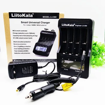 LiitoKala lii-500 LCD de 3,7 V 18650 21700 carregador de 3,7 V 18650 3400mAh INR18650 34B Bateria do li-íon