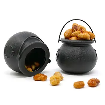 9pcs Vintage Snack-Jar Mini Bruxa Caldeirão Multi-propósito Novidade Doces Titular Pote com Alça para a Festa de Halloween Favores