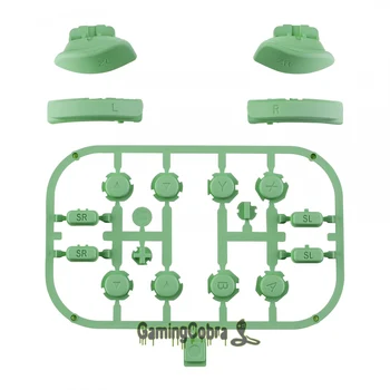 Matcha Verde DIY Toque Macio Conjunto Completo de Botões ABXY Teclas de Direção SR SL L a R ZR ZL Gatilho Kits de Reposição para NS Interruptor de Alegria-Con