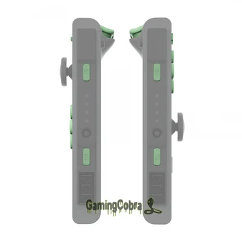Matcha Verde DIY Toque Macio Conjunto Completo de Botões ABXY Teclas de Direção SR SL L a R ZR ZL Gatilho Kits de Reposição para NS Interruptor de Alegria-Con