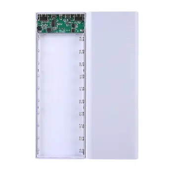 Dual USB LCD do Banco do Poder de Shell 10x18650 Caso da Bateria do Carregador e Caixa de Acessórios Y3NC