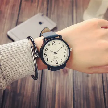 Harajuku estilo relógio de Pulso de Moda Casual em Couro Pulseira de Relógio Homens Jovens da Escola Estilo coreano Homens Relógios do Presente do Relógio reloj hombre